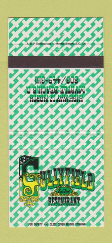 Matchbook Cover - Gullyfield Restaurant seafood Myrtle Beach SC 30 Strike