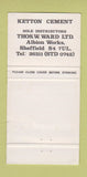 Matchbook Cover - Ketton Cement Sheffield WORN 30 Strike