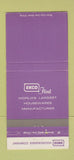 Matchbook Cover - Ekco Housewares 30 Strike