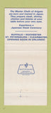 Matchbook Cover - Arigato Japanese Steak Buffalo Rochester NY 30 Strike