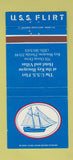 Matchbook Cover - USS Flirt Key Biscayne Hotel Miami FL 30 Strike