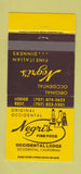Matchbook Cover - Negri's Restaurant Occidental Lodge CA 30 Strike