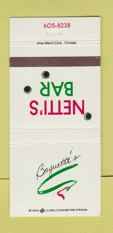 Matchbook Cover - Netti's Bar Baquetti's 30 Strike