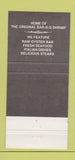 Matchbook Cover - Pascal's Manale New Orleans LA 30 Strike