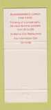 Matchbook Cover - Fashion Plate Restaurant Chicago IL 30 Strike
