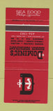 Matchbook Cover - Dominic's Harbor Restaurant San Rafael CA WEAR 30 Strike