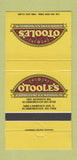 Matchbook Cover - O'Toole's Restaurant Scarborugh ON 30 Strike