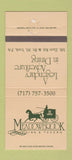 Matchbook Cover - Meadowbrook Inn Tavern York PA 30 Strike