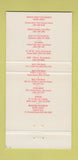 Matchbook Cover - Jack Baker Restaurants Cocoa Beach FL Titusville 30 Strike