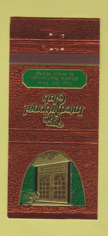 Matchbook Cover - International Club El Paso TX 30 Strike