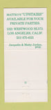 Matchbook Cover - Matteo's Los Angeles CA 30 Strike