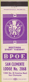Matchbook Cover - Matchbook Cover Elks Club San Clemente CA