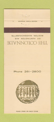 Matchbook Cover - The Colonnade Boston MA 30 Strike