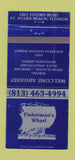 Matchbook Cover - Fisherman's Wharf Fort Myers Beach FL 30 Strike
