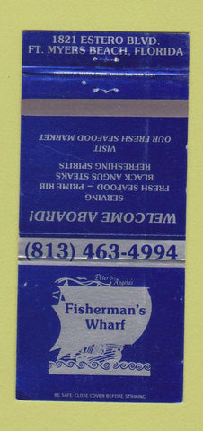 Matchbook Cover - Fisherman's Wharf Fort Myers Beach FL 30 Strike
