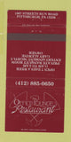 Matchbook Cover - Office Lounge Restaurant Pittsburgh PA 30 Strike