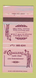 Matchbook Cover - The Caballero Latin Club Houston TX 30 Strike