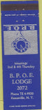 Matchbook Cover - Matchbook Cover Elks Club Keeseville NY