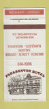 Matchbook Cover - Pleasanton Hotel CA 30 Strike