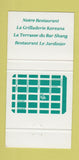 Matchbook Cover - Le Shangrila Montreal QC WEAR 30 Strike