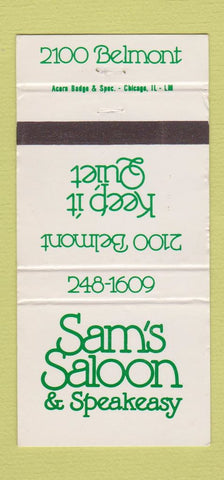 Matchbook Cover - Sam's Saloon Speakeasy 30 Strike