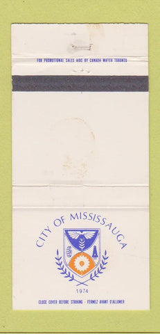 Matchbook Cover - City of Mississauga ON WEAR 30 Strike