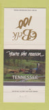 Matchbook Cover - Belk 100 TN Tennessee 30 Strike