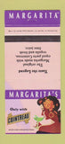Matchbook Cover - Margarita's Cointreau Liquor 30 Strike