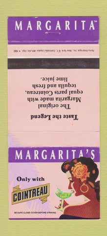 Matchbook Cover - Margarita's Cointreau Liquor 30 Strike