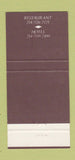 Matchbook Cover - Mansion on Turtle Creek Dallas TX 30 Strike