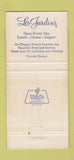 Matchbook Cover - Les Jardins Miami FL 30 Strike