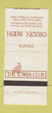 Matchbook Cover - The Tower Club Orion Room Minneapolis MN 30 Strike