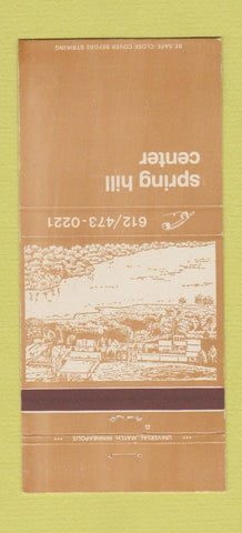 Matchbook Cover - Spring Hill Center 30 Strike