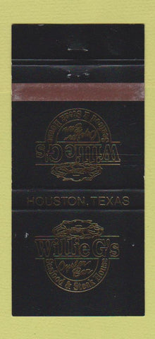 Matchbook Cover - Willie G's Oyster Bar Houston TX 30 Strike