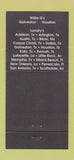 Matchbook Cover - Willie G's Oyster Bar Houston TX 30 Strike
