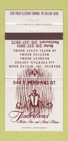 Matchbook Cover - Timerlanes Motor Inn Steak Salem OH 30 Strike