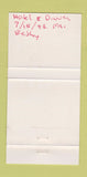 Matchbook Cover - Timerlanes Motor Inn Steak Salem OH 30 Strike