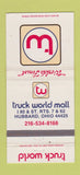 Matchbook Cover - Truck World Mall Hubbard OH WEAR 30 Strike
