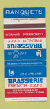 Matchbook Cover - La Brasserie French Cafe Orange CA 30 Strike