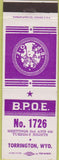 Matchbook Cover - Matchbook Cover Elks Club Torrington WY