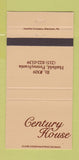 Matchbook Cover - Century House Hatfield PA 30 Strike