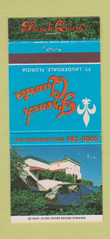 Matchbook Cover - French Quarter Fort Lauderdale FL 30 Strike