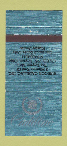 Matchbook Cover - Rubicon Cadillac Dayton OH 30 Strike