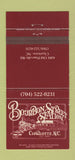 Matchbook Cover - Bourbon Street Station Charlotte NC 30 Strike