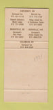 Matchbook Cover - Windjammer Restaurant Cincinnati OH WEAR 30 Strike