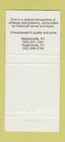 Matchbook Cover - Bartholomew's Restaurant Hopkinsville KY 30 Strike