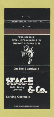 Matchbook Cover - Stage and Co Deli West Bloomfield MI 30 Strike