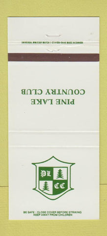 Matchbook Cover - Pine Lake Country Club 30 Strike