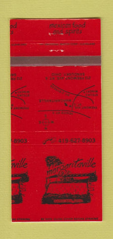 Matchbook Cover - Margaritaville Sandusky OH PRINTING ERROR 30 Strike