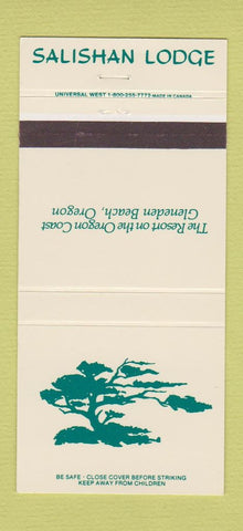 Matchbook Cover - Salishan Lodge Gleneden Beach OR 30 Strike